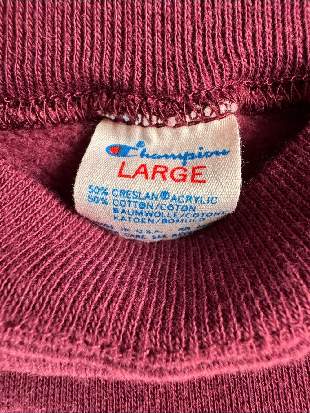 Vintage 80s Champion Harvard Crewneck Sweatshirt with Harvard Crest - size Large - Picture 3 of 4